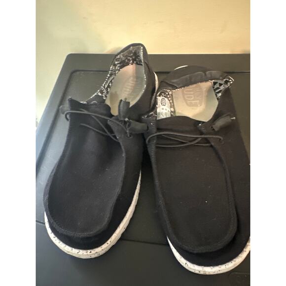 Hey Dude Wendy Sox Women's Shoes Size10D Black Odyssey SlipOn Casual Loafers - Picture 3 of 6